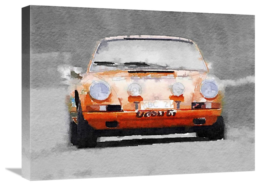 "Porsche 911 Race Track Watercolor" Fine Art Print
