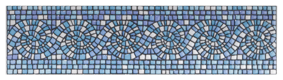 Captain Riptide Glacier Blue Ceramic Wall Trim