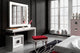 T03 Bedroom Make-up Vanity 55", With Light, White, Matte Finish