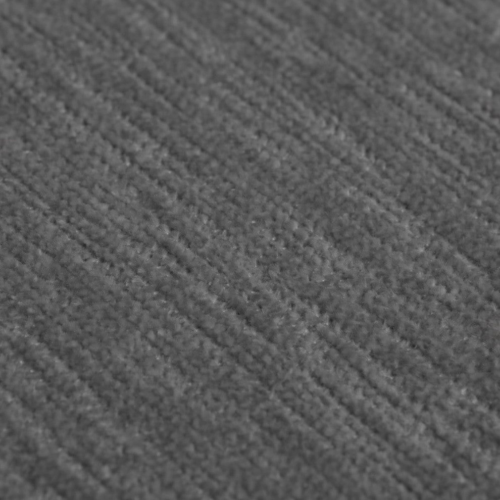 Arlo Chaise Lounge Bean Bag Chair, Premium Chenille, Gray