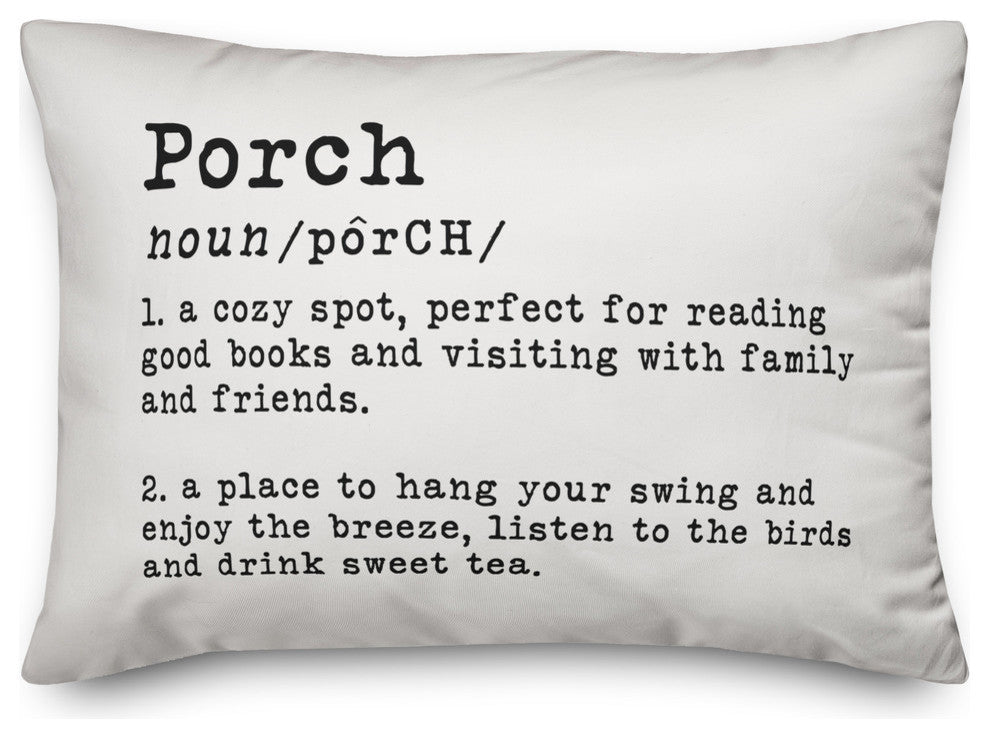 Porch Definition Outdoor Lumbar Pillow