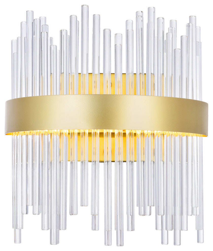 Genevieve LED Wall Sconce With Medallion Gold Finish