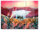 "Colorful Beach Forest in Carpathians" Metal Wall Art, 3 Panels, 36"x28"
