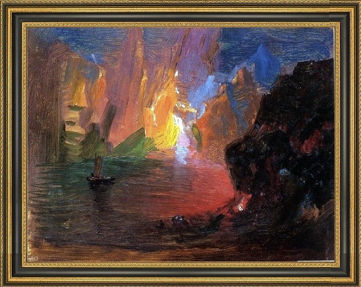 Frederic Edwin Church Iceberg Fantasy - 18" x 24" Framed Premium Canvas Print