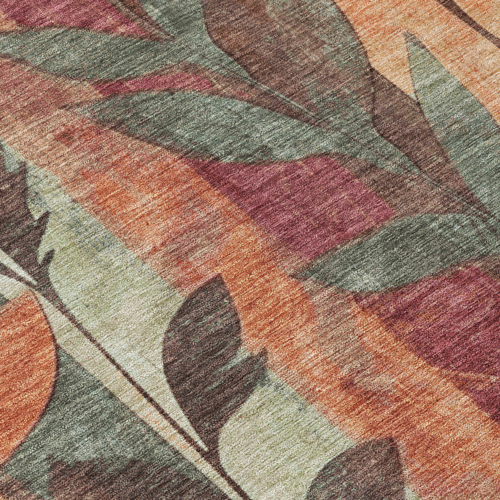 Machine Washable Indoor/Outdoor Chantille ACN1871 Clay 3' x 5' Rug