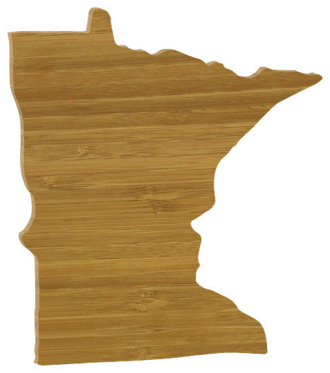 State Shaped Cutting Boards, Brown Richlite, Minnesota