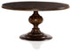 Magnolia Round Dining Table-60"-Dark Oak