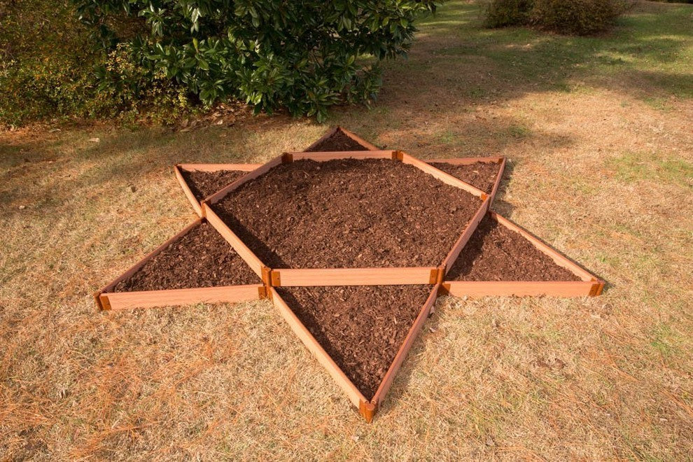 Classic Sienna Raised Garden Bed Garden Star 12�x12�x11", 1" profile