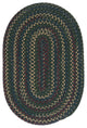 Colonial Mills Midnight MN77 Deep Forest Traditional Area Rug, Oval 4'x6'