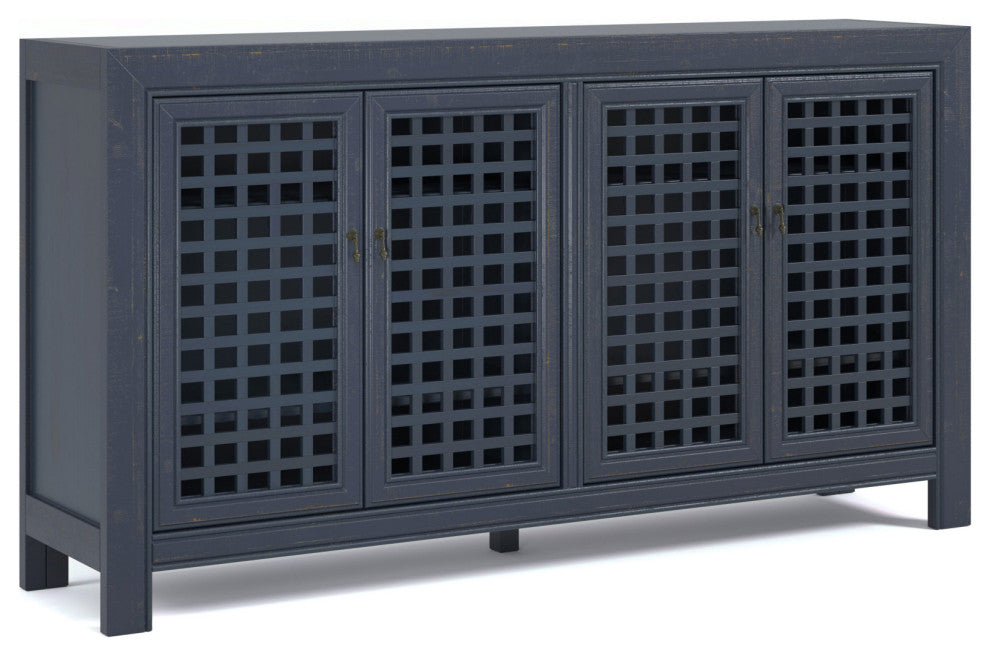 Rio 4 Door Accent Cabinet Navy