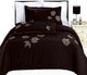Newbury Embroidered 100% Cotton Duvet Cover Set, Full/Queen