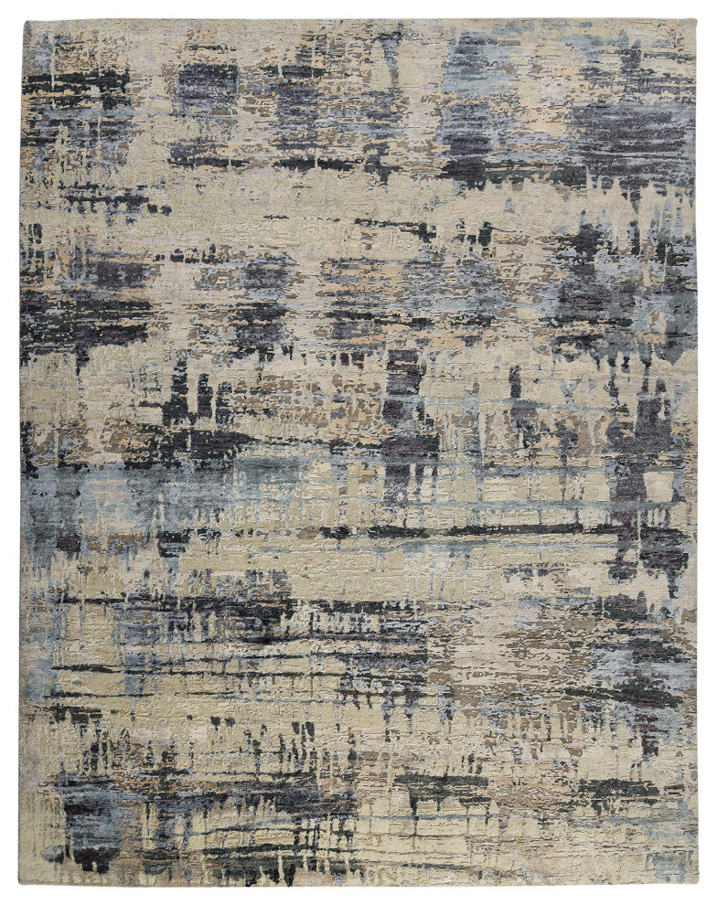 Serena Nania Area Rug, Beige, 9' x 12', Abstract