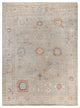 Oushak One-of-a-Kind Hand-Knotted Area Rug Light Gray, 9'10" x 13'4"