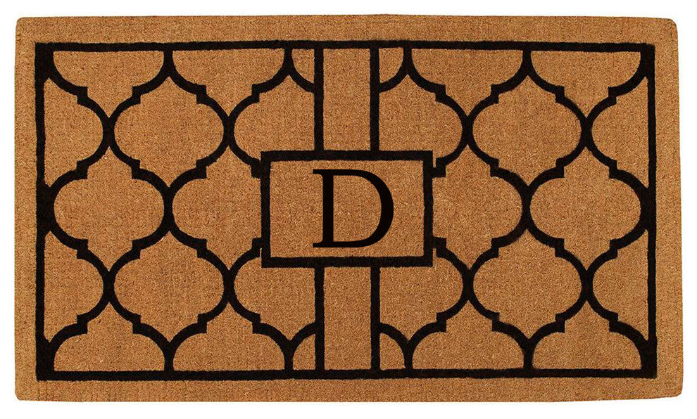 Pantera Monogram Doormat, Extra-Thick 3'x6', Letter D