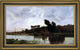 Hippolyte Camille Delpy The Banks of a RiverFramed Premium Canvas Print, 14"x28"