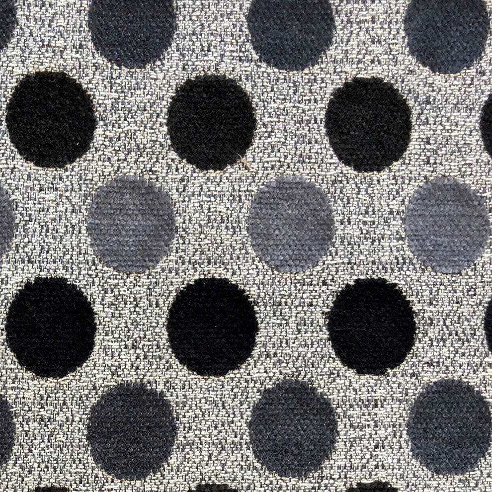 Paramount Gray and Black Luxury Throw Pillow, 22"x22"