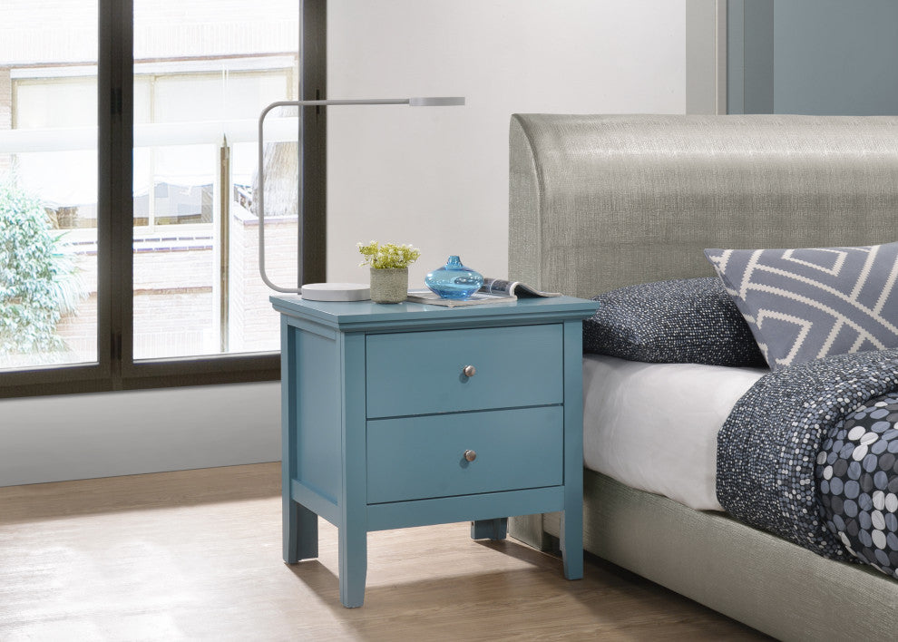Primo Nightstand, Teal