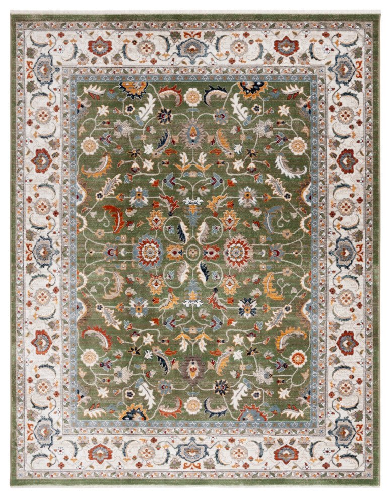 Lauren Ralph Lauren Collection Alford LRL1107 Rug, Green/Ivory, 9'x13'