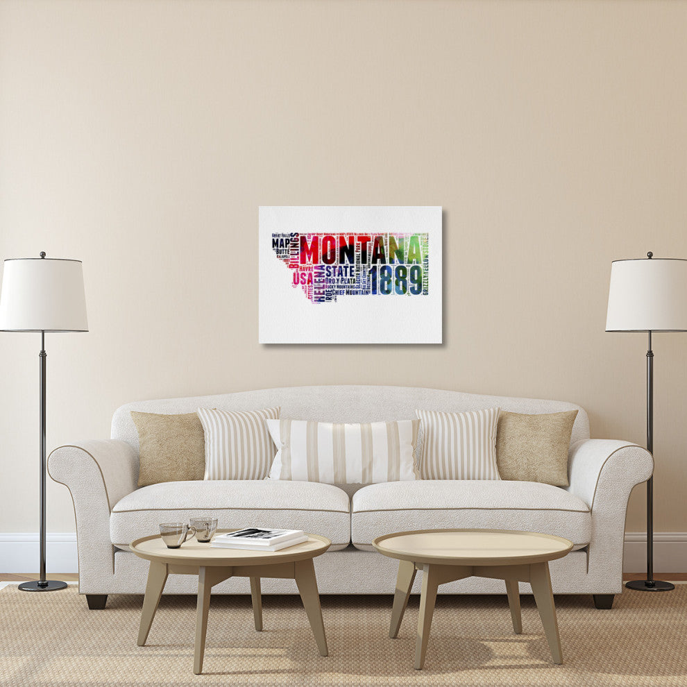 "Montana Word Cloud 2" Fine Art Print