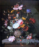 Jacob Van Walscapelle Flowers in a Stone Vase Premium Canvas Print