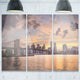 "New York City Skyline Under Dark Clouds" Metal Wall Art, 3 Panels, 36"x28"