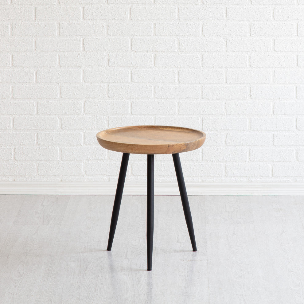 Chevery Small Tri Pin Side Table, Natural