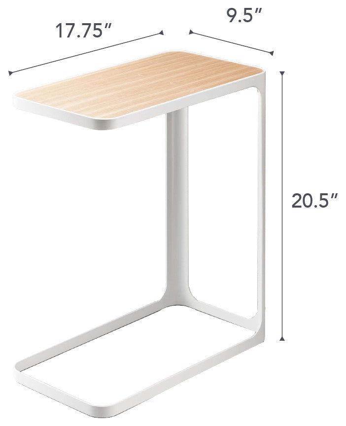 Frame Accent Table, White