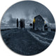 Old Chapel In Rainy Night, Landscape Photo Round Wall Art, 38"
