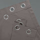 Neutral Gray Grommet Doublewide Room Darkening Curtain Single Panel, 100"x120"