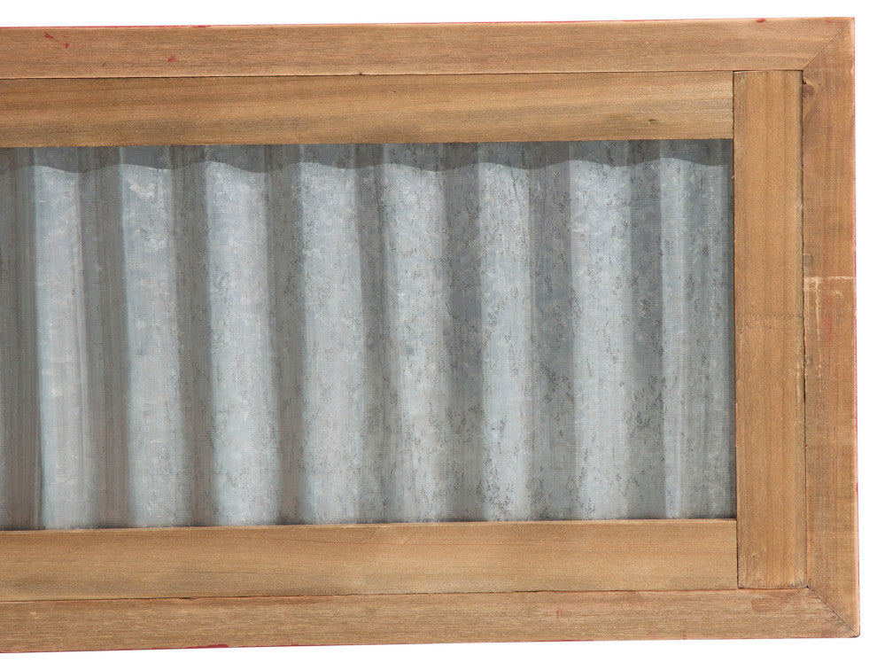 Galvanized Corrugated Metal and Wooden Tree Collar