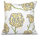 Spring Floral 1, Floral Print Pillow, Yellow, 20"x20"