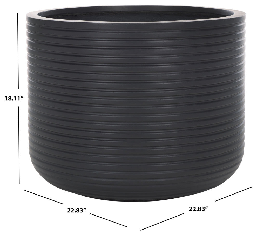 Safavieh Indoor-Outdoor Nardo Zoom Planter Pot, Black