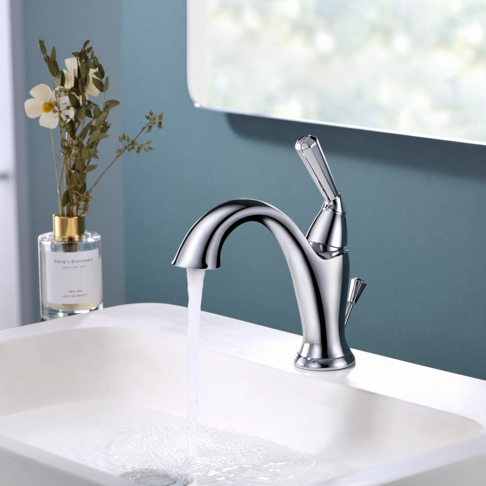 Ultra Faucets UF3521X Single Handle Bathroom Faucet, Polished Chrome