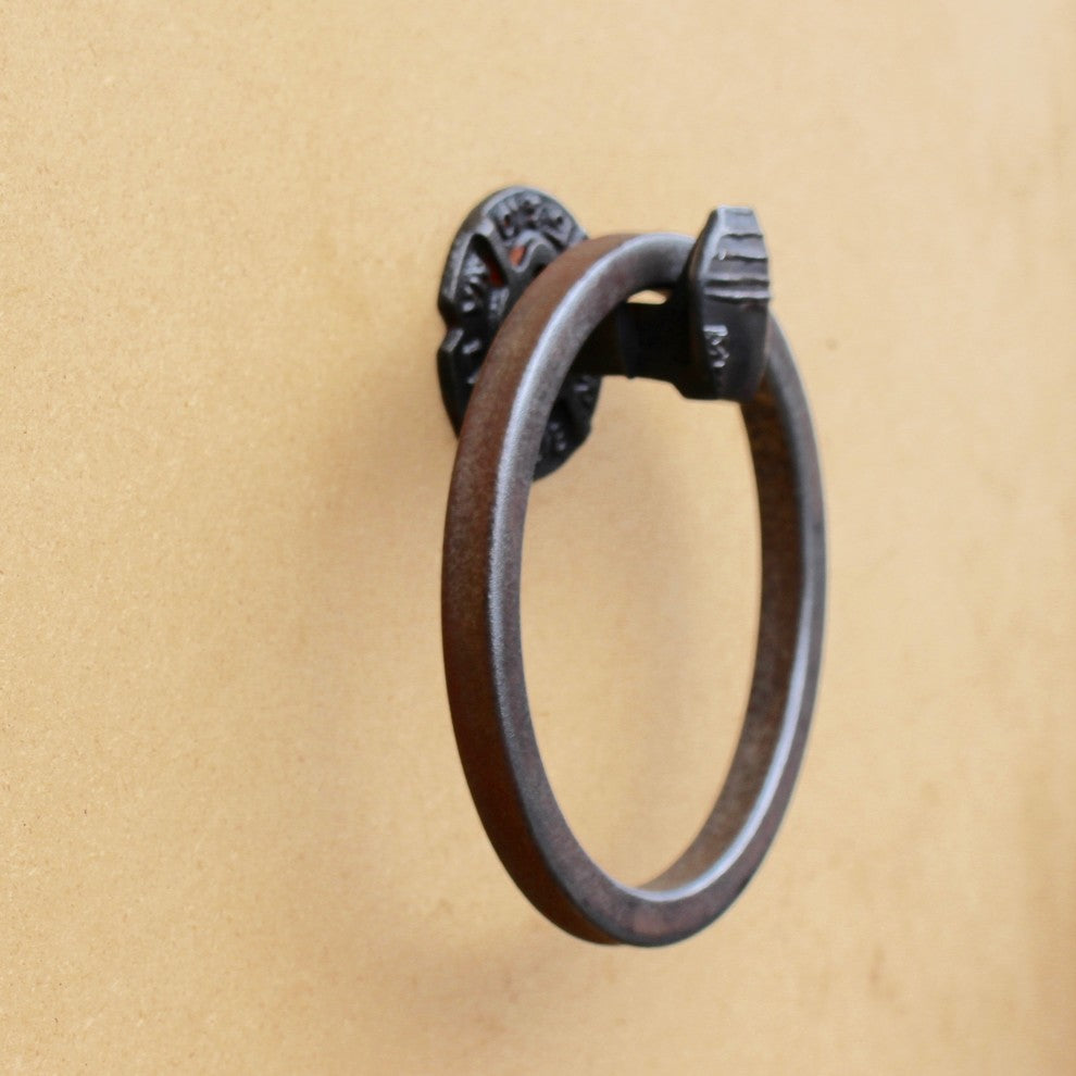 Railroad Spike Towel Ring, 6"