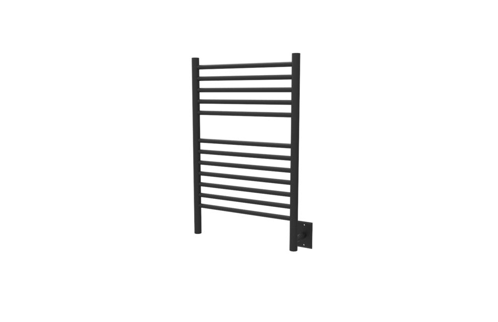 Amba Jeeves E Straight Wall Mounted Towel Warmer, Matte Black