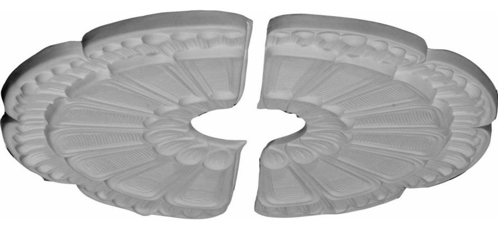 18 1/2"OD x 3 5/8"ID x 7/8"P Flower Ceiling Medallion, Two Piece