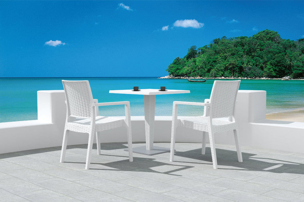 Compamia Ibiza Outdoor Dining Armchairs, Set of 2, White