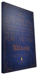 IL Illini Song Canvas Print, 16"x24"