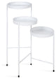 Finn Tri-Level Plant Stand, White 16x21x30