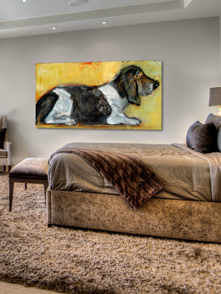 "Hush Puppy" Painting Print on Canvas by Tori Campisi