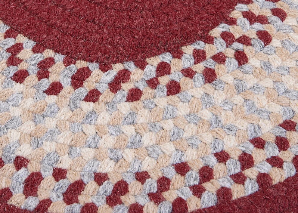 Colonial Mills North Ridge NG79 Berry Traditional Area Rug, Oval 2'x8'