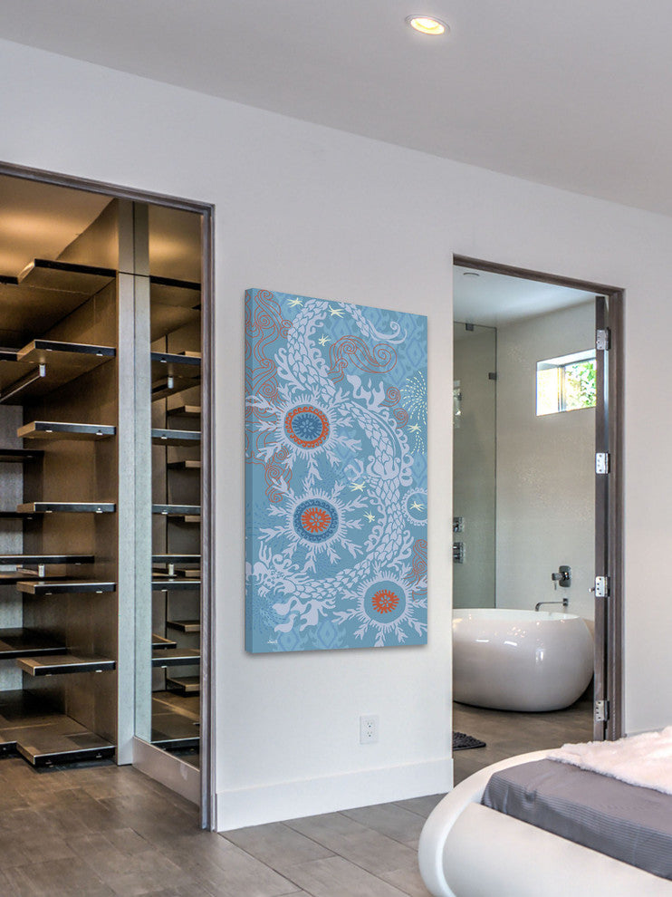 "July Dragon" Painting Print on Canvas by Evelia