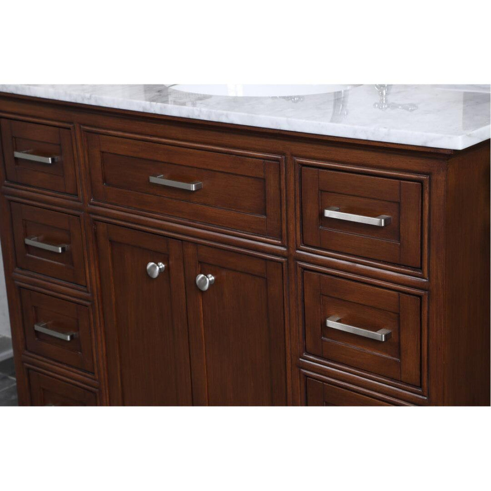 42" Single Bathroom Vanity Set, Teak