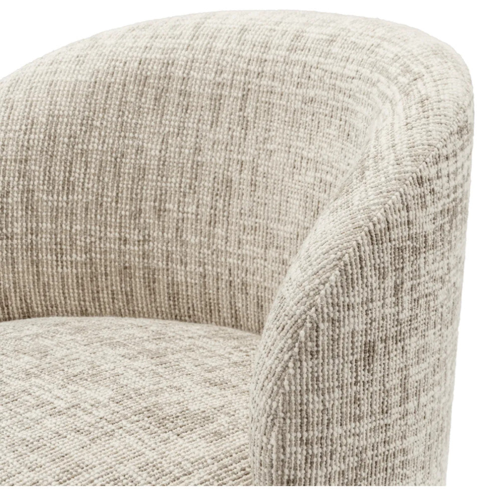 Beige Swivel Dining Chair, Eichholtz Greer