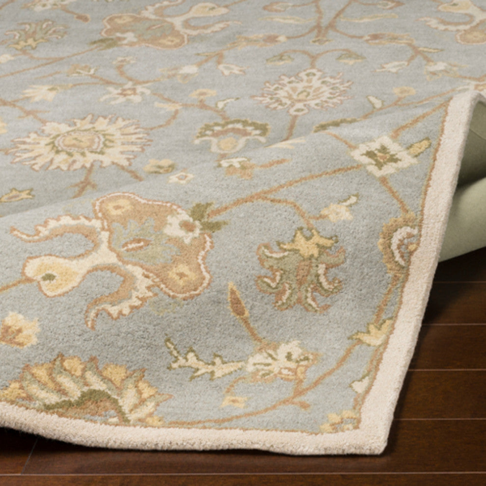 Surya Caesar CAE-1081 Traditional Area Rug, Medium Gray, 3' x 12' Runner