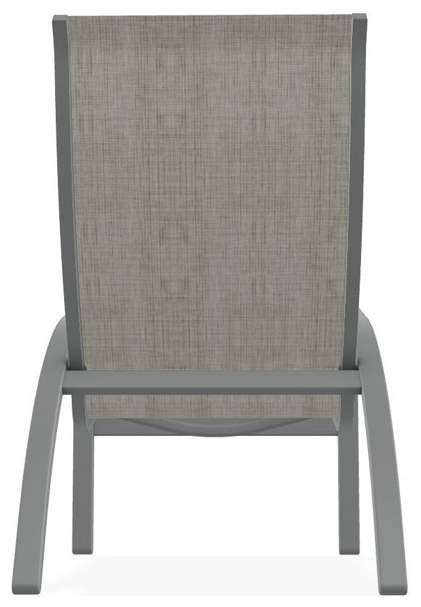 Kendall Sling Stackable Outdoor Lounge Chair, Smoke/Graphite