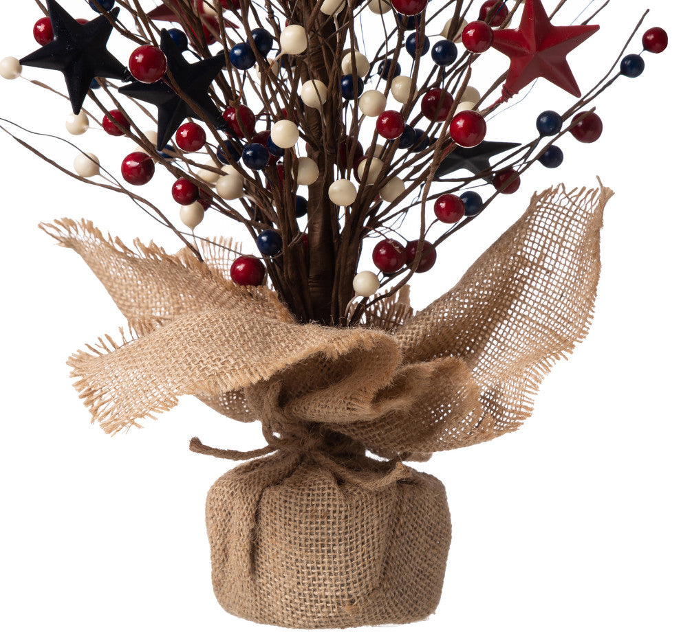 20"H Americana Berry Table Tree