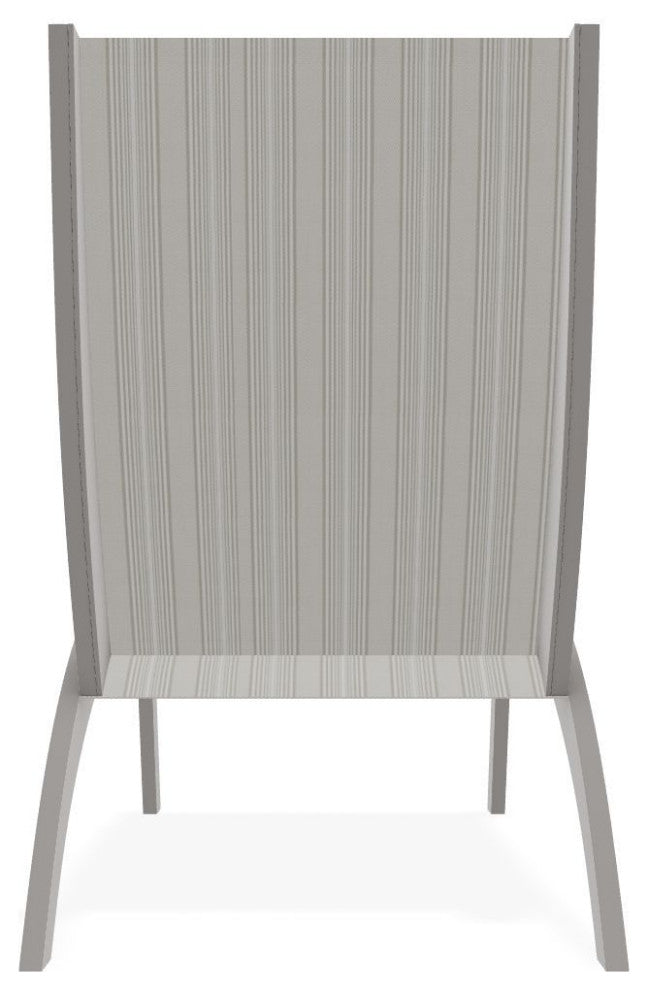 Dune Sling Stackable Outdoor Hydro-Lounge Chaise, Harbor/Warm Gray