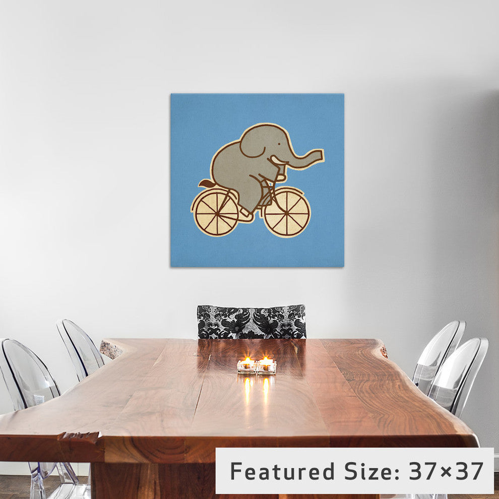 "Elephant Cycle #2" by Terry Fan, 12x12x1.5