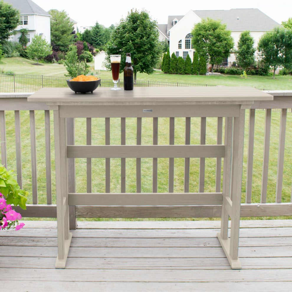 Lehigh Bar Height Balcony Table, Whitewash